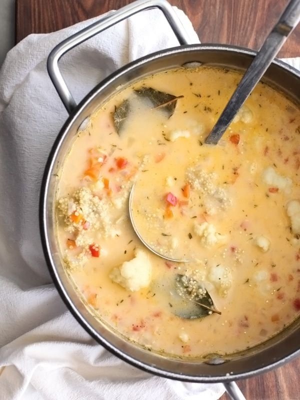 Quinoa and Cauliflower Chowder