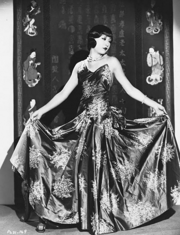 Anna May Wong in a Silk Dress, 1930s