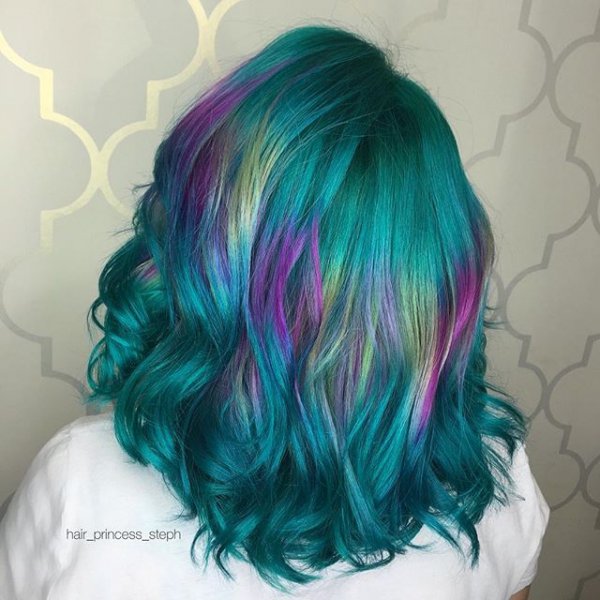 hair, color, blue, green, hair coloring,