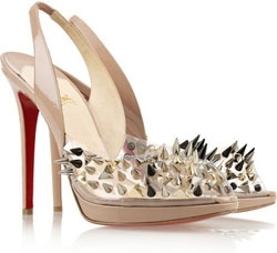 Christian Louboutin Pik Pik Pik 120 Studded Slingbacks