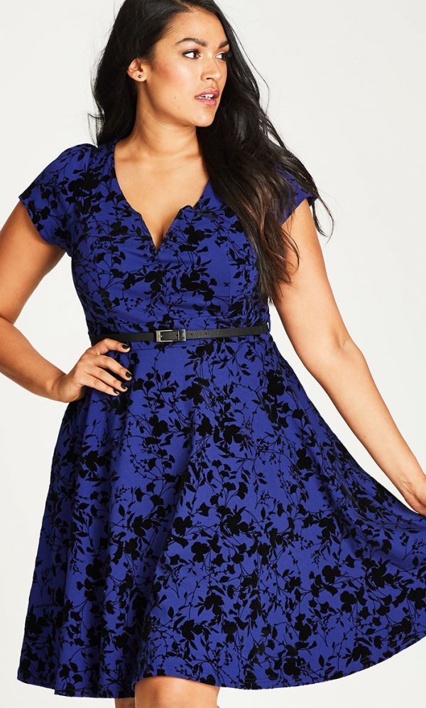 dress, clothing, day dress, blue, sleeve,