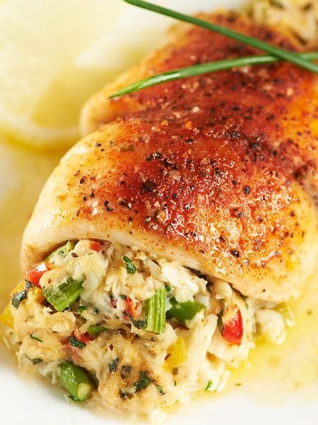 Crab & Asparagus Stuffed Tilapia