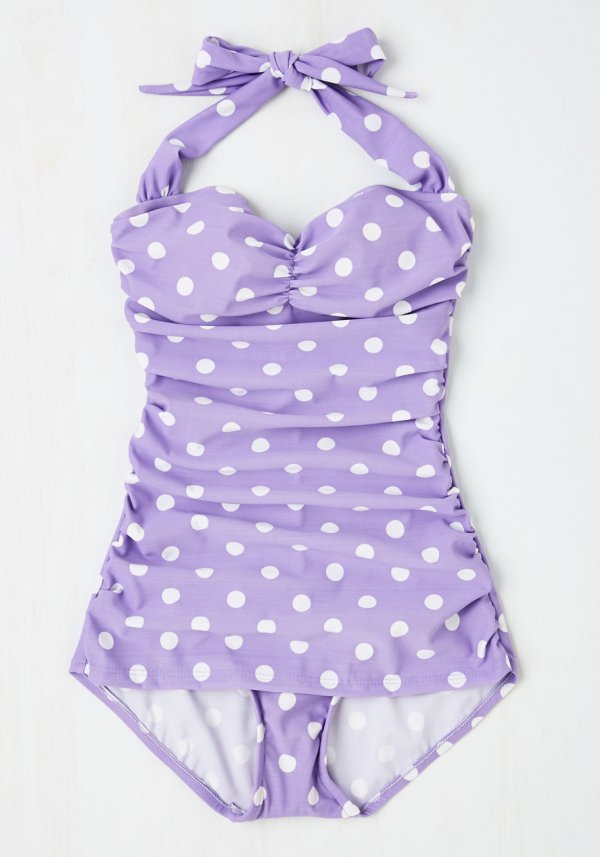 One Piece Swimsuit in Lavender