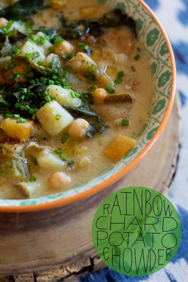 Rainbow Chard Potato Chowder