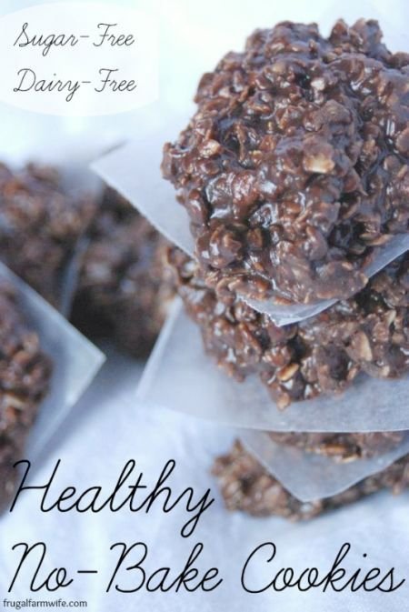 Sugar & Dairy-Free Healthy No-Bake Cookies