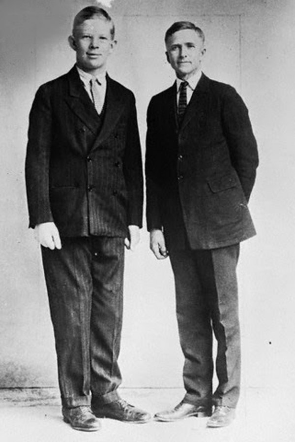 robert pershing wadlow height chart