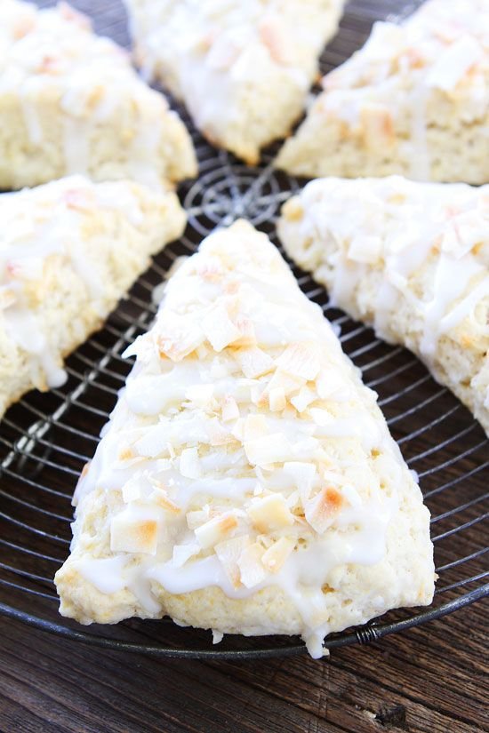 Toasted Coconut Lemon Scones