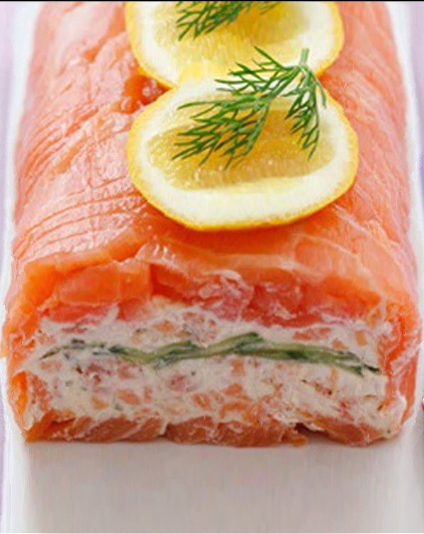 Smoked Salmon Rolls with Yogurt Filling