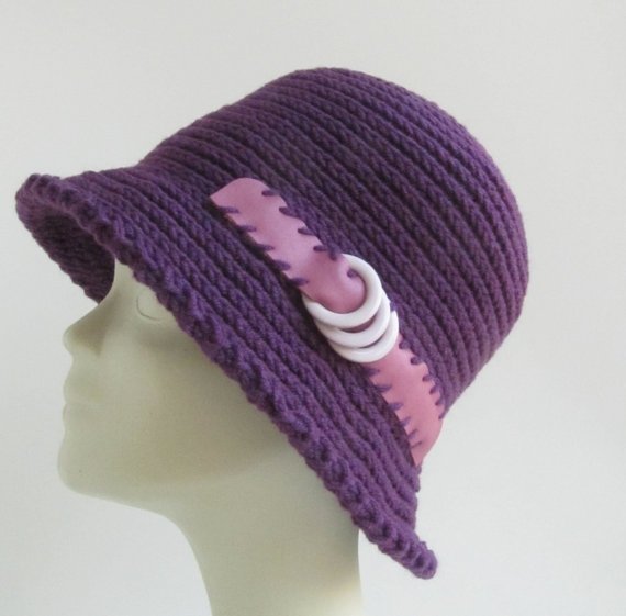 Purple Knitted Hat