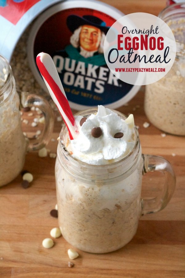 Overnight Eggnog Oatmeal