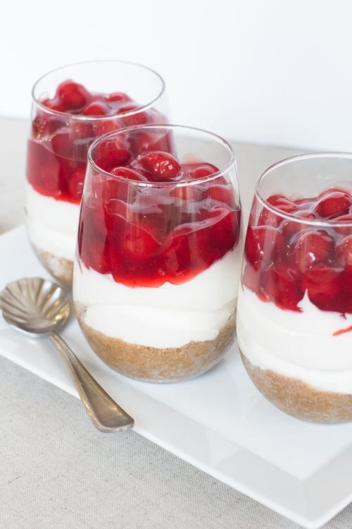 No Bake Cherry Cheesecake