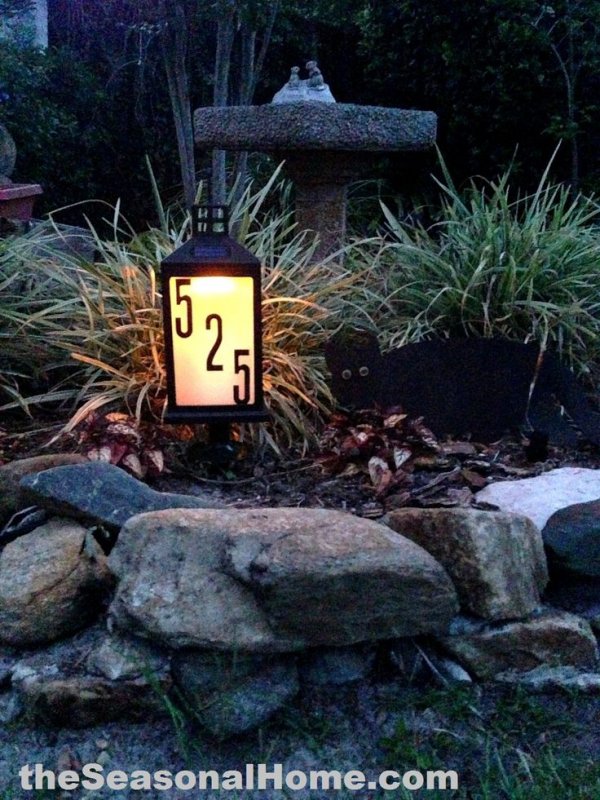 Lantern Address Sign