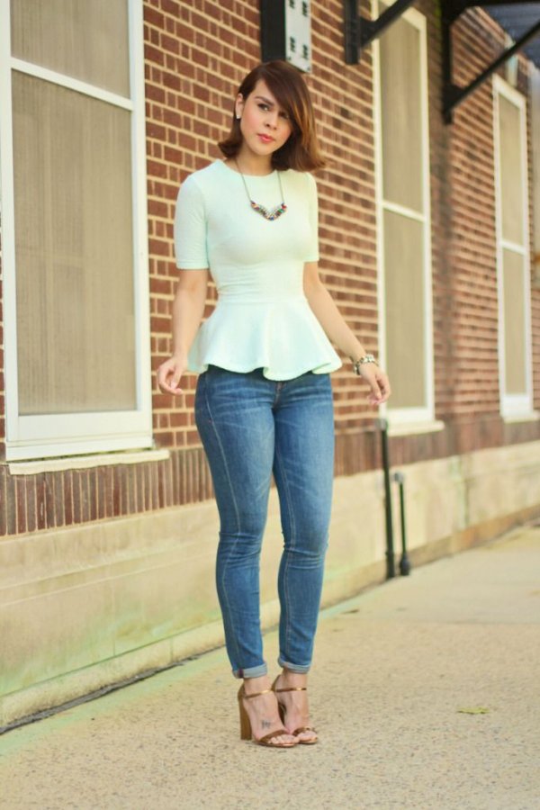 25 Gorgeous Ways To Wear The Peplum Top This Spring 25 Gorgeous Ways To Wear The Peplum Top This Spring