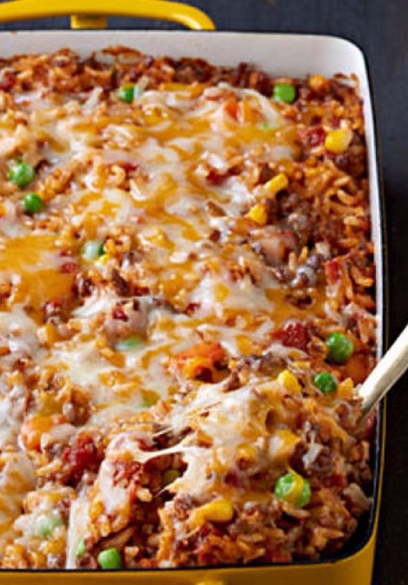 Mexican Beef and Rice Casserole