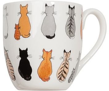 Cats in Waiting Bone China Mug