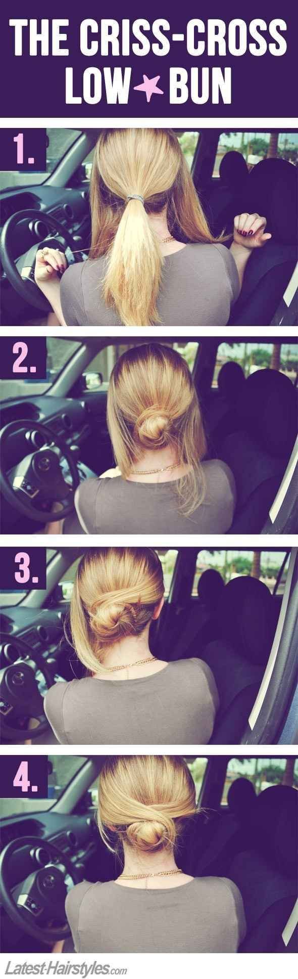 Criss-Cross Low Bun