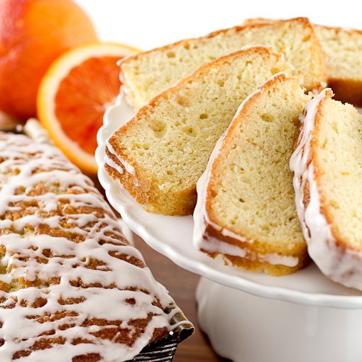 Boozy Blood Orange Pound Cake