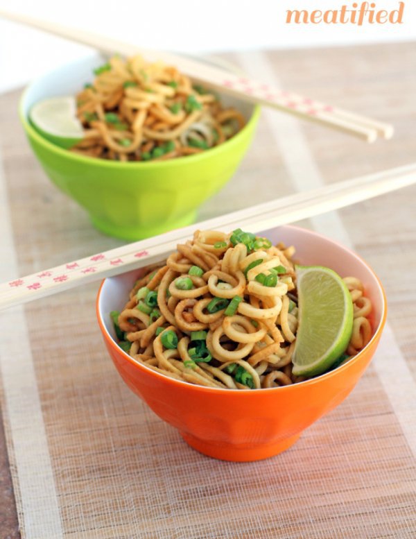 Ginger Garlic Parsnip Noodles