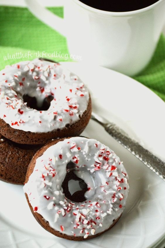 Peppermint Mocha Donuts