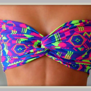 Neon Tribal Bandeau