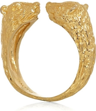 Pamela Love Bear14-karat Gold Vermeil Ring