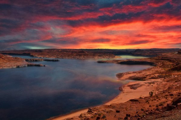 nature, sky, loch, dawn, horizon,