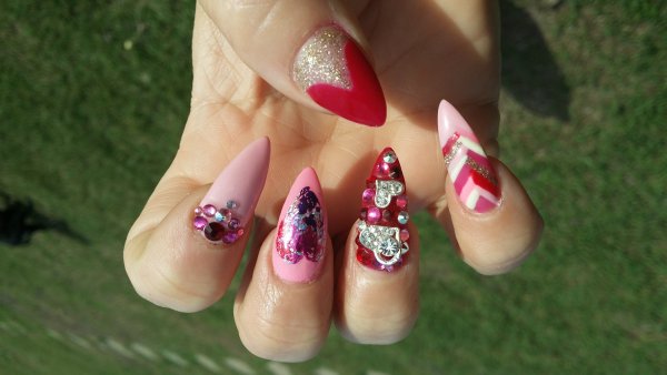 nail,finger,pink,nail care,green,