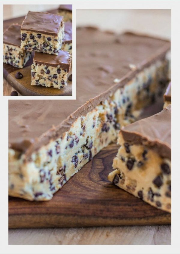 No Bake Cookie Dough Bars