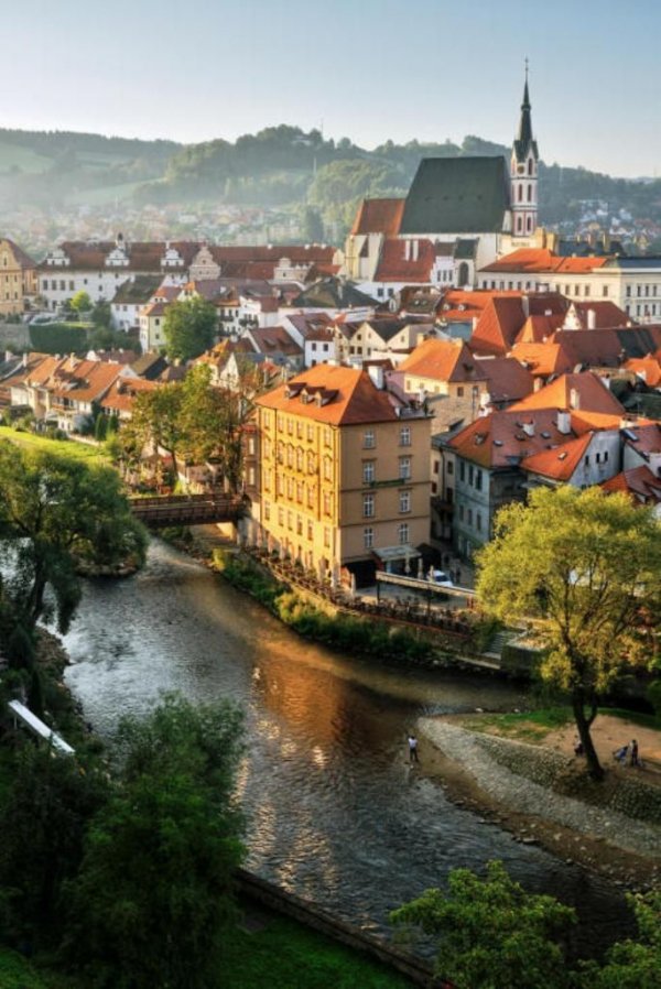 Český Krumlov,Vltava,town,geographical feature,river,