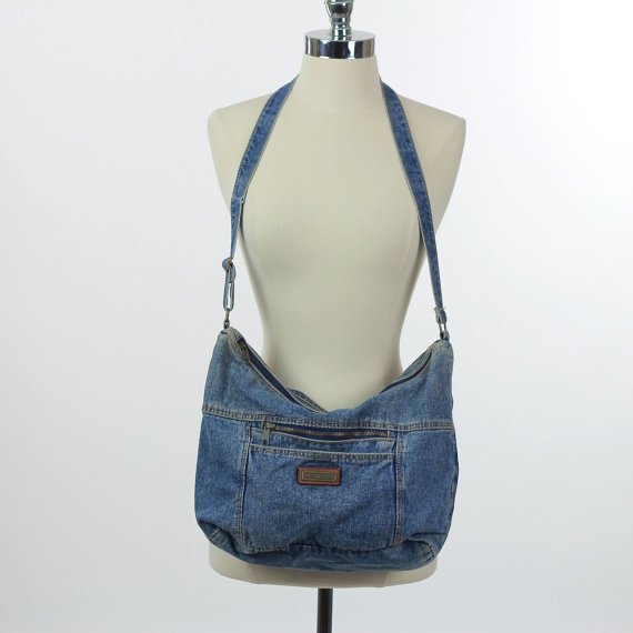 Vintage Denim Bag Boho Bag