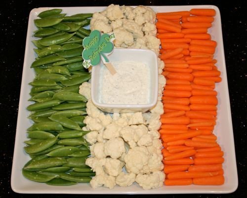 Irish Flag Crudités Tray