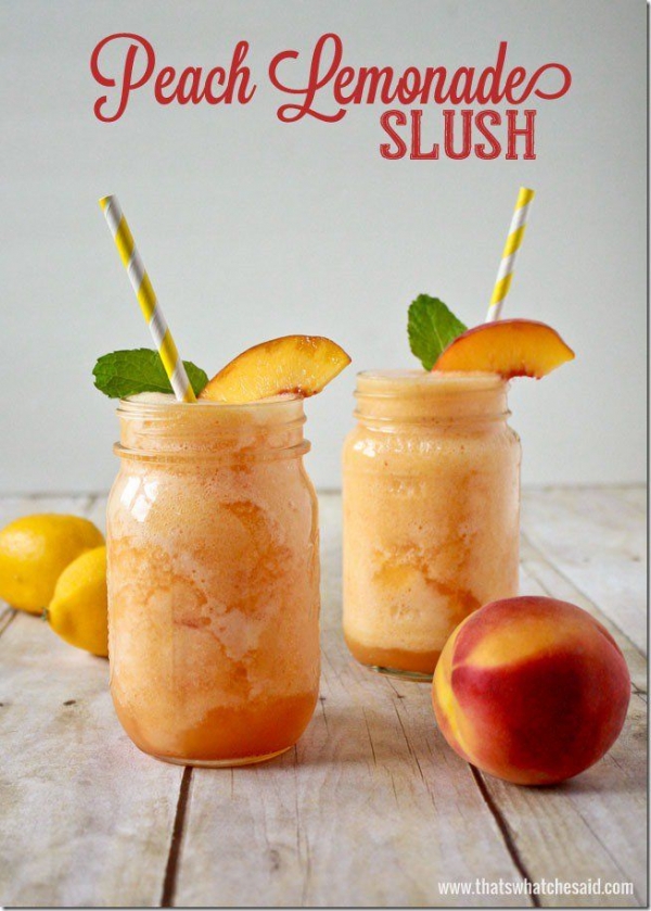 Peach Lemonade Slush