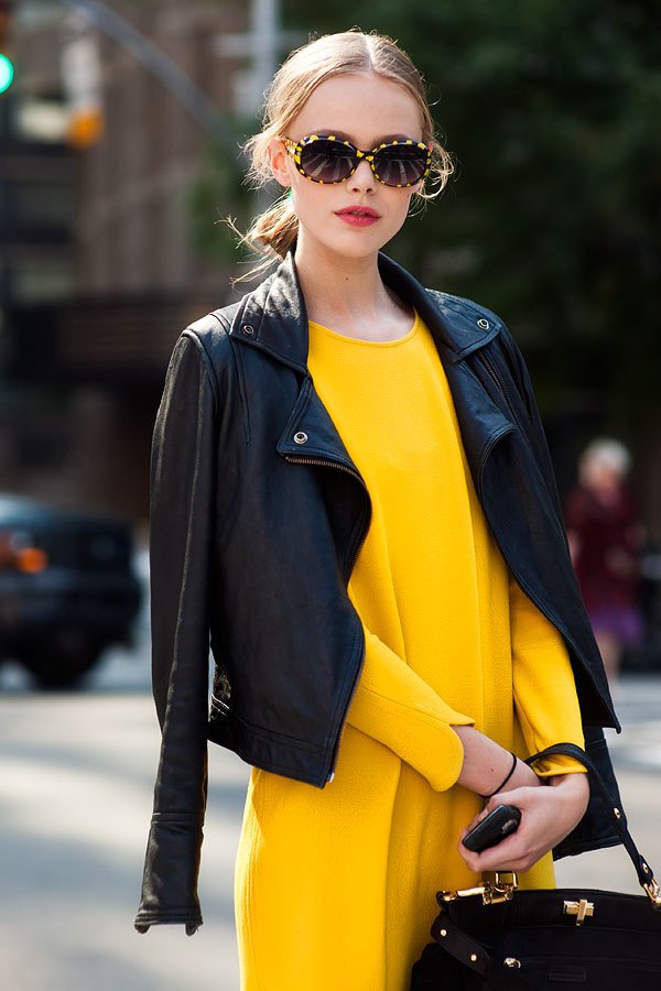 yellow, clothing, jacket, leather, fashion,
