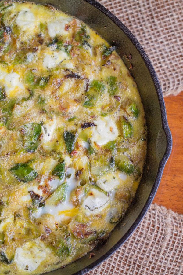 Bacon and Brussels Sprouts Gratin