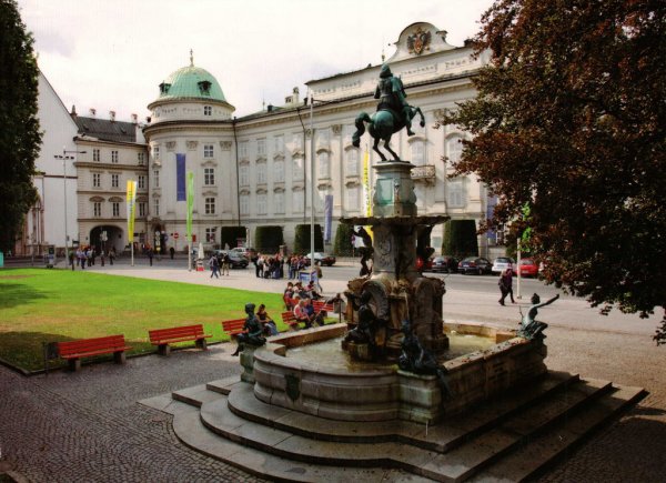 Rub the Foot in the Leopold Fountain, Innsbruck, Austria