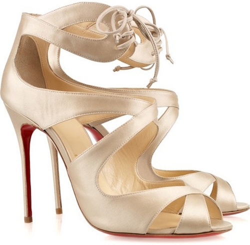 Marechale 100 Satin Sandals by Christian Louboutin