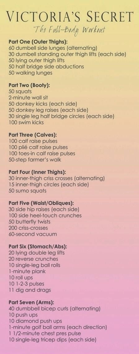 Victoria Secret Workout