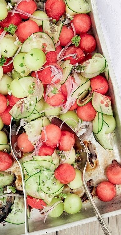 Balsamic Melon Salad