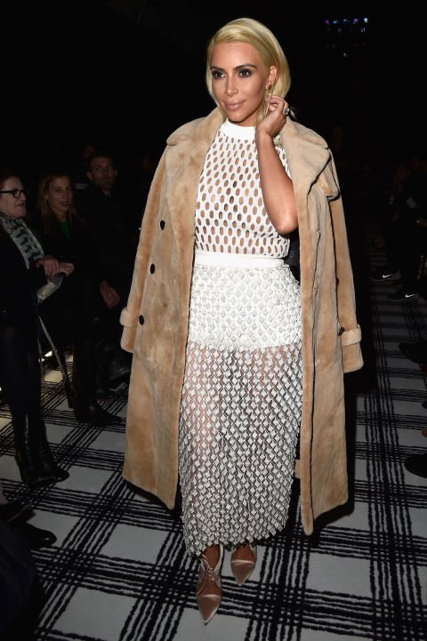 Kim Kardashian at the Balenciaga Fall 2015 Show