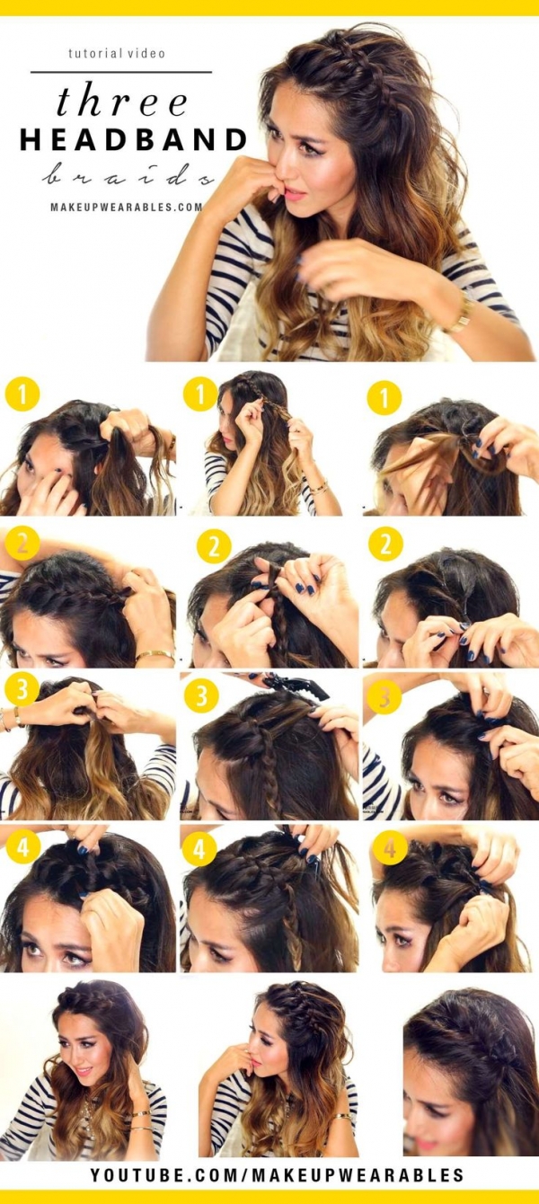 Three Headband Braids