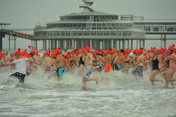 Scheveningen, the Netherlands: New Year's Day Dive