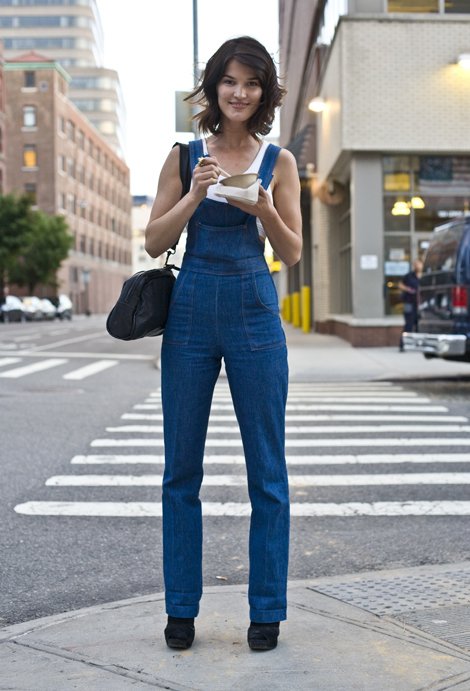 With a Sleeveless White Top