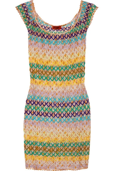 Missoni Mare Braden Crochet Knit Mini Dress