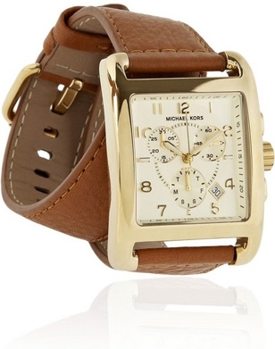 Michael Kors Gold-Plated Wrap Chronograph Watch