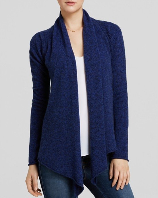 Drape Front Cashmere Cardigan by Aqua