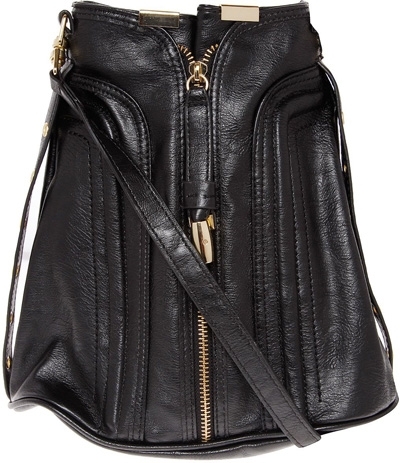 Dorothy Perkins Black Zip Front Duffle Bag