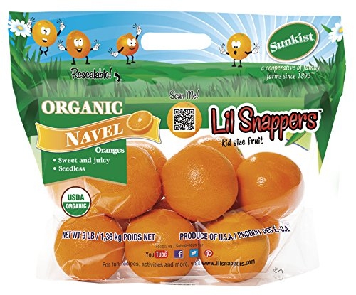 Lil Snappers, Sunkist Growers, Incorporated, Organic certification, food, plant,