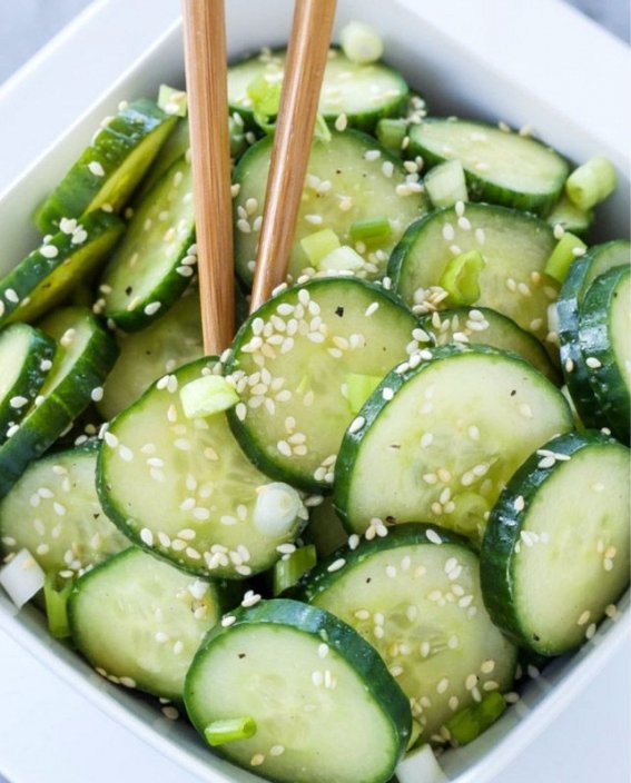 Asian Cucumber Sesame Salad