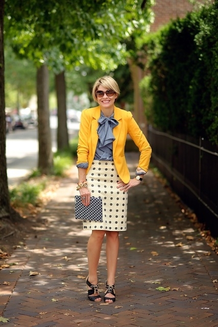 Polka Dots and Yellow