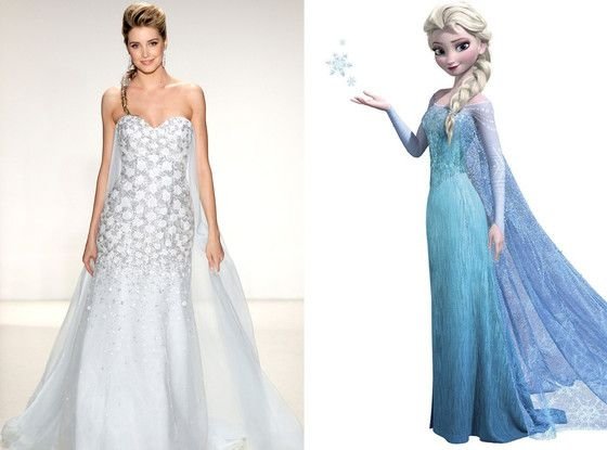 Disney s Frozen Wedding Gown Has Finally Arrived